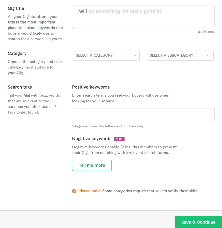 create a fiverr gig sinhala
